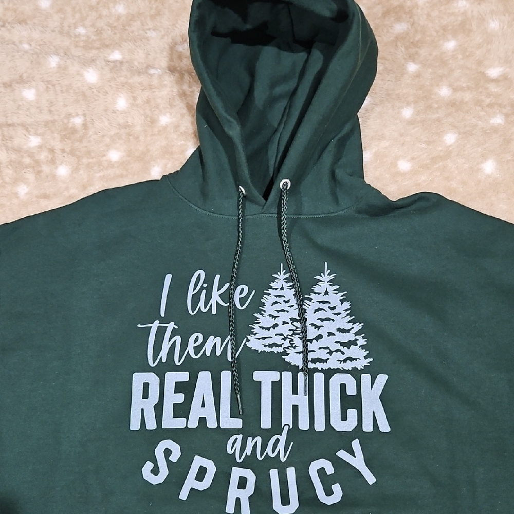 Green Hoodie with Fun Graphic